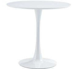 Mobikon Masa dining MDF metal alb mat Reventon 80x74 cm (0000394047)