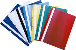 Optima Dosar plastic cu sina, cu gauri, 10 buc set, Optima - galben (OP-1043-030)