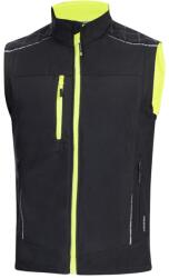 ARDON Vestă softshell de lucru VISION Adron - Neagră / galbenă | 5XL (H9199/5XL)
