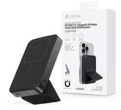 DEVIA ST395772 Extreme Speed Series 3in1 Magnetic vezeték nélküli PD 20W 10.000 mAh fekete powerbank (ST395772) - haztartasibolt