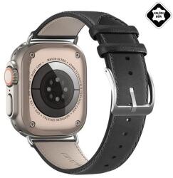 Dux Ducis Apple Watch Series 9 41mm ys pótszíj (egyedi méret, valódi bőr, állítható) fekete (GP-149608)