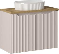 Comad Set dulap Comad Nova Cashmere NOVA CASHMERE 82-80-2D, lavoar Comad Beyond BEYOND 5 WHITE ( E-6564 ), NOVA OAK A 89-80 (SETNOCBOAK80CMDUNBEYOND5WH)