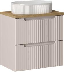 Comad Set dulap Comad Nova Cashmere NOVA CASHMERE 82-60-2S, lavoar Comad Beyond BEYOND 5 WHITE ( E-6564 ), NOVA OAK A 89-60 (SETNOCBOAK60CMSUNBEYOND5WH)