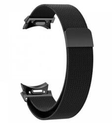 Gigapack Samsung Galaxy Watch 6 eSIM 44mm (SM-R945) pótszíj (egyedi méret, fém, milánói szíj, mágneses) fekete (GP-149374)
