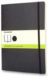 Moleskine XL, puha kötés, sima, fekete (QP623)