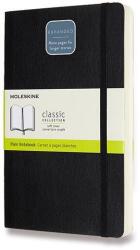Moleskine L expanded, puha kötés, sima, fekete (QP618EXP)
