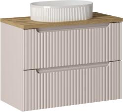 Comad Set dulap Comad Nova Cashmere NOVA CASHMERE 82-80-2S, lavoar Comad Beyond BEYOND 5 WHITE ( E-6564 ), NOVA OAK A 89-80 (SETNOCBOAK80CMSUNBEYOND5WH)