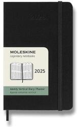 Moleskine 2025 S függőleges, heti, kemény borító, fekete (DHB12WV2Y25)