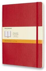 Moleskine XL, puha kötés, vonalas, piros (QP621F2)