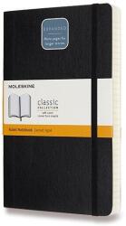 Moleskine L expanded, puha kötés, vonalas, fekete (QP616EXP)