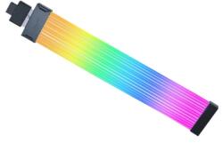 Lian Li Cablu prelungitor RGB adresabil Lian Li Strimer Wireless 12VHPWR 16 pini la 16 pini GPU, 12 benzi iluminare LED, PW16-121W