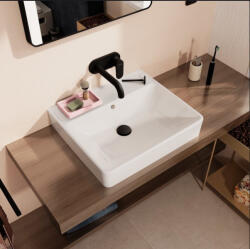 Hansgrohe Xanuia Q kerámia mosdótál 55x48 cm túlfolyóval és csaplyuk nélkül, fehér 60239450 (60239450)