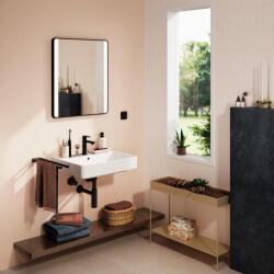 Hansgrohe Xanuia Q Kompakt kerámia mosdó 65x39 cm csapfurattal és túlfolyóval, fehér 60617450 (60617450)