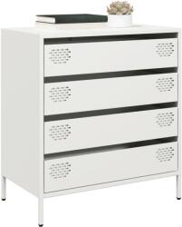 vidaXL fehér hidegen hengerelt acél tálalószekrény 68x39x73, 5 cm (851291) - vidaxl