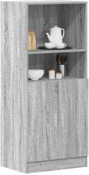 vidaXL szürke sonoma színű szerelt fa konyhaszekrény 57x41, 5x131, 5 cm (860126)