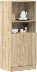 vidaXL sonoma tölgy színű szerelt fa konyhaszekrény 57x41, 5x131, 5 cm (860123)