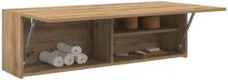 vidaXL kézműves tölgy szerelt fa fali fürdőszobaszekrény 100x25x30 cm (860102)