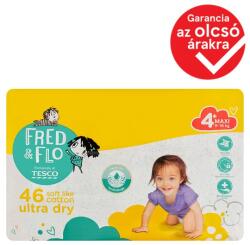 Tesco Fred & Flo Ultra Dry 4+ Maxi 9-16 kg pelenka 46 db