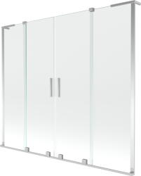 Mexen Velar L Duo, 2 szárnyas eltolható kádparaván 170 x 150 cm, 8mm átlátszó üveg, króm, 896-170-003-02-01 (896-170-003-02-01)
