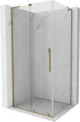 Mexen Velar L, zuhanykabin tolóajtóval 110 x 90 cm, 8mm átlátszó üveg, arany fényes, 871-110-090-03-50 (871-110-090-03-50)