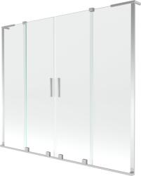Mexen Velar L Duo, 2 szárnyas eltolható kádparaván 180 x 150 cm, 8mm átlátszó üveg, króm, 896-180-003-02-01 (896-180-003-02-01)