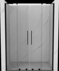 Mexen Velar L Duo, tolózuhanyajtó nyitáshoz 140 cm, 8 mm átlátszó üveg, fekete matt, 871-140-003-02-70 (871-140-003-02-70)