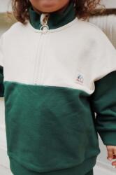 Konges Sløjd gyerek felső LOU HALF ZIP SWEAT OCS zöld, sima, KS101563 - zöld 122-128