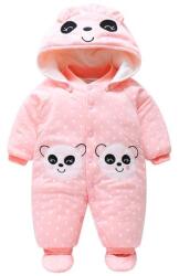 SuperBaby Salopeta captusita pentru fetite - Lovely Panda