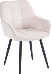 Mobikon Fotoliu de design textil bej metal negru Marken 58.5x62x86 cm (0000393524)