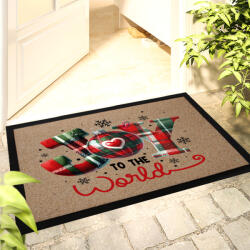 Karácsonyi Lábtörlő 60x40 cm "Joy to the world" színes HD (DO129191-Doormat-60x40)