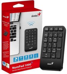 GENIUS Vezeték Nélküli Numerikus Billentyűzet Numpad 1000 USB Fekete (NUMPAD 1000) - wincity