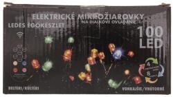  LED égősor fényfüzér 100 db 5+5 m beltéri/kültéri távirányítós színes (100269)