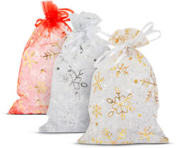 Family Organza ajándéktasak 3 féle 10x15 cm 58078A