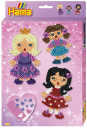 Hama Papusi set de 1500 margele midi si o planseta in cutie cu agatator (3447)