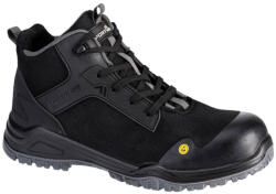 Portwest FE01 Bevel Composite közepes bakancs S3S ESD SR FO Fekete / Szürke - 42 (FE01BGY42)