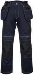 Portwest T602 PW3 Holster Work lengőzsebes nadrág Navy/Fekete - 41 (T602NBR41)