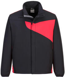 Portwest PW271 PW2 Softshell kabát (2L) Fekete/Piros - M (PW271BDRM)