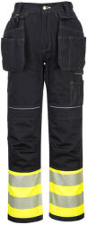 Portwest PW307 PW3 Hi-Vis Class 1 Holster nadrág Sárga/Fekete - 33 (PW307YBR33)