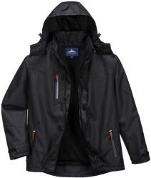 Portwest S555 Outcoach esőkabát Fekete - 6XL (S555BKR6XL)