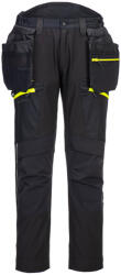 Portwest DX450 DX4 lecsatolható holster zsebes softshell nadrág Fekete - 30 (DX450BKR30)