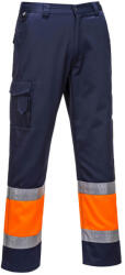 Portwest L049 Hi-Vis könnyű, kéttónusú Combat nadrág Narancs/Navy - S (L049ONRS)