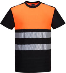 Portwest PW311 PW3 Hi-Vis Class 1 póló Narancs/Fekete - XL (PW311BKOXL)