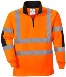 Portwest B308 Xenon Rugby pulóver Narancs - S (B308ORRS)