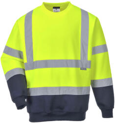 Portwest B306 Kéttónusú Hivis pulóver Sárga/Navy - 3XL (B306YNRXXXL)