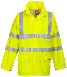 Portwest FR41 Sealtex Flame Hi-Vis lángálló esőkabát Sárga - 3XL (FR41YERXXXL)