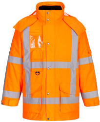 Portwest R461 RWS Hi-Vis 3 az 1-ben Traffic kabát Narancs - S (R461ORRS)