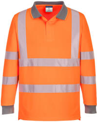 Portwest EC11 Eco Hi-Vis L/S póló (6-os csomag) Narancs - XL (EC11ORRXL)