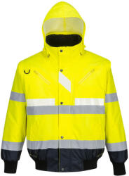 Portwest G465 Glowtex 3 az 1-ben dzseki Sárga/Navy - XXL (G465YNRXXL)
