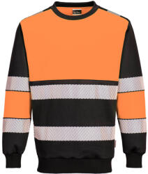 Portwest PW376 PW3 Hi-Vis Class 1 pulóver Narancs/Fekete - S (PW376OBRS)