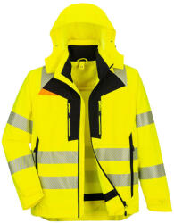 Portwest DX466 DX4 Hi-Vis 4 az 1-ben kabát Sárga/Fekete - S (DX466YBRS)